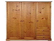 NEARLY NEW 3 DOOR 3 DRAWER WARDROBE FOR SALE