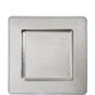 Sqaure Silver Charger Plates 12.25