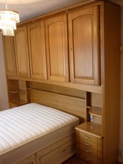 Over bed cupboard and 2 x wardrobe