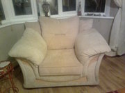 three seater sofa and matching chair