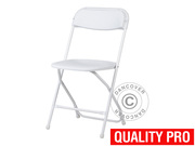 Folding Chair white 44x44x80 cm (8 pcs)