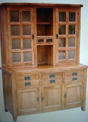 Solid Rustic Oak Dining Dresser cabinet for sale in Surbiton