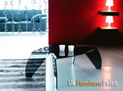 Designer Hot Bending Gray Glass Coffee Table ( Model: CB129) 