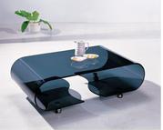 Designer Curved Glass Coffee Table (Model: C/T06) 