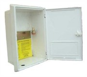 White Inset Gas Meter Boxes