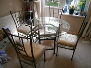 dining table and 4 chairs