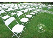 Folding Chair white 44x44x80 cm (24 pcs)