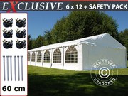 Sale! Marquee Plus 6x12 m PVC white