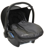 MAXI COSI CAR SEAT 0-9 MONTHS,  INC. FOOTMUFF,  NEWBORN HEADSET ETC. 