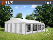 Marquee PLUS 4x8 m PE,  grey/white