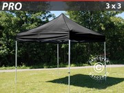 Folding canopy FleXtents Pro 3x3 m, black