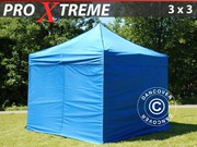 FleXtents Pro Xtreme 3x3 m Blue incl. 4 sidewalls