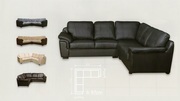 £399 - BRAND NEW AMY CORNER SOFA IN LEATHER.