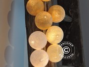 Happylights,  35 balls,  beige/creme colored