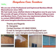 Bamboo Blinds Bangalore Call 9845100924