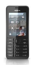 Nokia 301 Black  (Silver