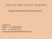 ORACLE DBA ONLINE TRAINING