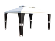 Rattan Gazebo 3x4m Creme / Black