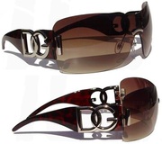 DG Womens Ladies Girls Designer Celebrity Oversize Wrap Style Sunglass