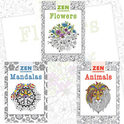 wholesale booksZen Colouring Art Collection Creative Adult Colouring B