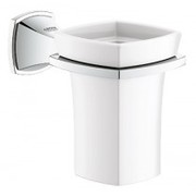 Luxurious Grohe Grandera Holder with Ceramic Tumbler