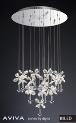 Buy Aviva Pendant Round 16 Light 4000K LED Polished Chrome