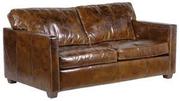 Two seater leather sofa UK | Metro Sofa Two Seater Leather