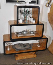 Art Deco Bookcase Shelf Unit Blonde Walnut 1920s Interiors