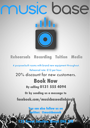  Best Music Base Rehearsal rooms In Edinburgh