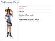 Adult Mexican Women Dresses is Available on online Fancy Dresses Shop