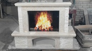 FIORE BEIGE MARBLE FIREPLACE