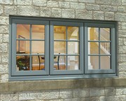 Triple Casement Painted Window