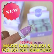 Nail Art Soak Off Acrylic Shellac Acetone Gel Polish Remover Wraps