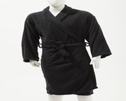 Buy Man & Woman Unisex 100 % Cotton Bathrobe - Black