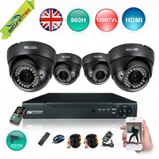 SecureMax 4 CHANNEL 1080P 960H DVR,  CCTV CAMERAS 4 KIT