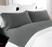 Shop Soft and 100% Cotton Melange Sheet Set Charcoal