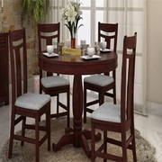 Buy Stylish Round Dining Table Set @60% OFF from WoodenSpace