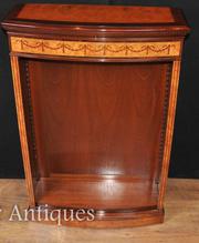 Single Regency Open Front Bookcase in Satinwood