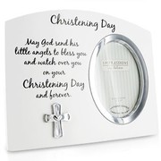 White Christening Day Photo Frame Gift