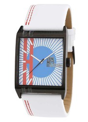 Henleys White Strap Mens Watch Sankey