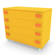 Childrens Orange Chest Of Drawers