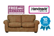 Mariana Medium 2/3 Seater Sofa - Brown Leather