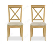 Bentley Designs Chantilly X Back Dining Chair in Pair