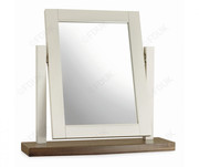 Bentley Designs Hampstead Soft Grey and Walnut Vanity Mirror