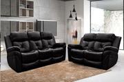 Acquire Fabrizio 3+2 Seater Leather Recliner Sofa Set at Low Price