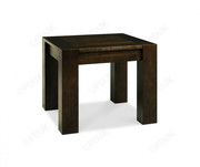 Bentley Designs Lyon Walnut Square Lamp Table