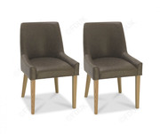 Bentley Designs Ella Light Oak Scoop Back Dining Chair 