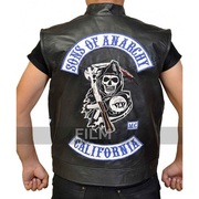Sons Of Anarchy Jax Teller Biker Leather Vest