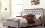 Enhance Look of Bedroom with Stella Chesterfield Fabric Double Bed