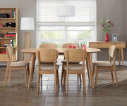 Best Sale ! Bentley Designs Oslo Oak 6-8 Extension Dining Table |Chair